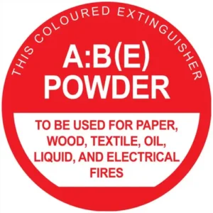 ABE Dry Powder Identification Sign