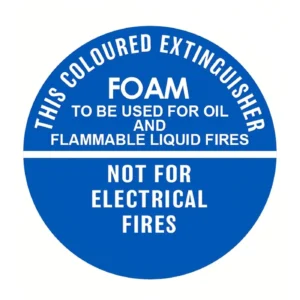 Foam Identification sign